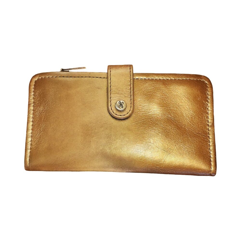HOBO WALLET – metallic gold